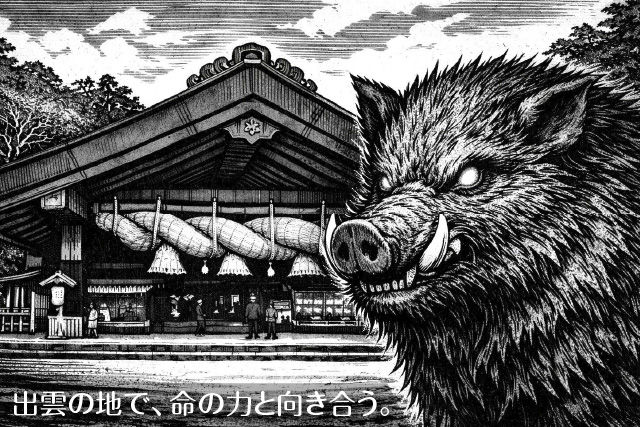 出雲の地で結ぶ縁の滋味|オオクニヌシの神事と、猪が宿す生命力と黒い蕎麦の秘密