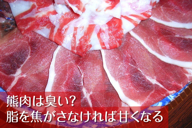 熊肉は臭い？脂を焦がさなければ甘くなる。