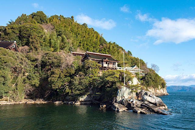 宝厳寺と竹生島神社がある竹生島
